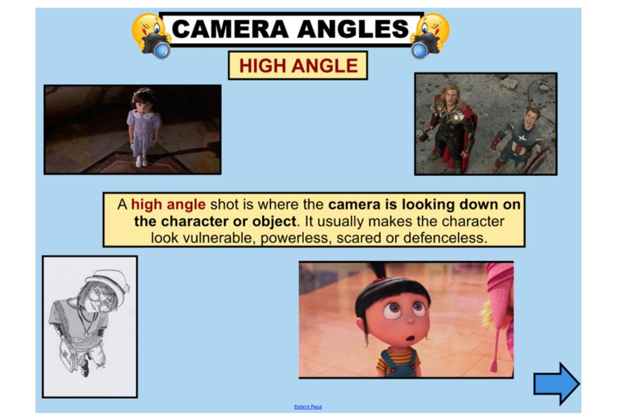 Camera angle glossary | DOCX Camera angle glossary | DOCX