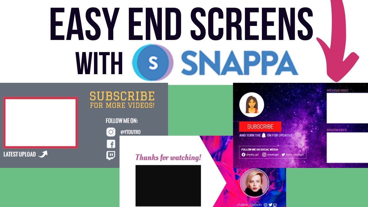 The EASY Way To Make Custom End Screen Templates For Your YouTube Video ... The EASY Way To Make Custom End Screen Templates For Your YouTube Video ...
