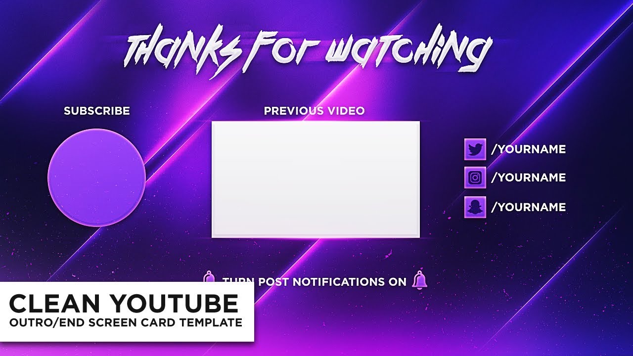 How to Make a Custom YouTube Outro (with Templates) How to Make a Custom YouTube Outro (with Templates)